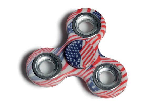 Spinners med flag mønster ass.
